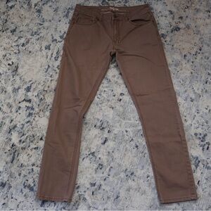 Classic Slim Fit Tan Jeans for Men